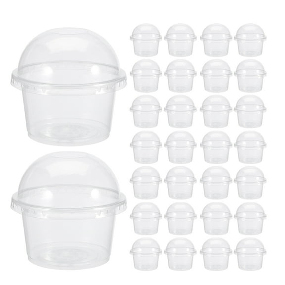 Uonlytech Plastic Clear Pudding Containers with Lids for Storage 200Pcs