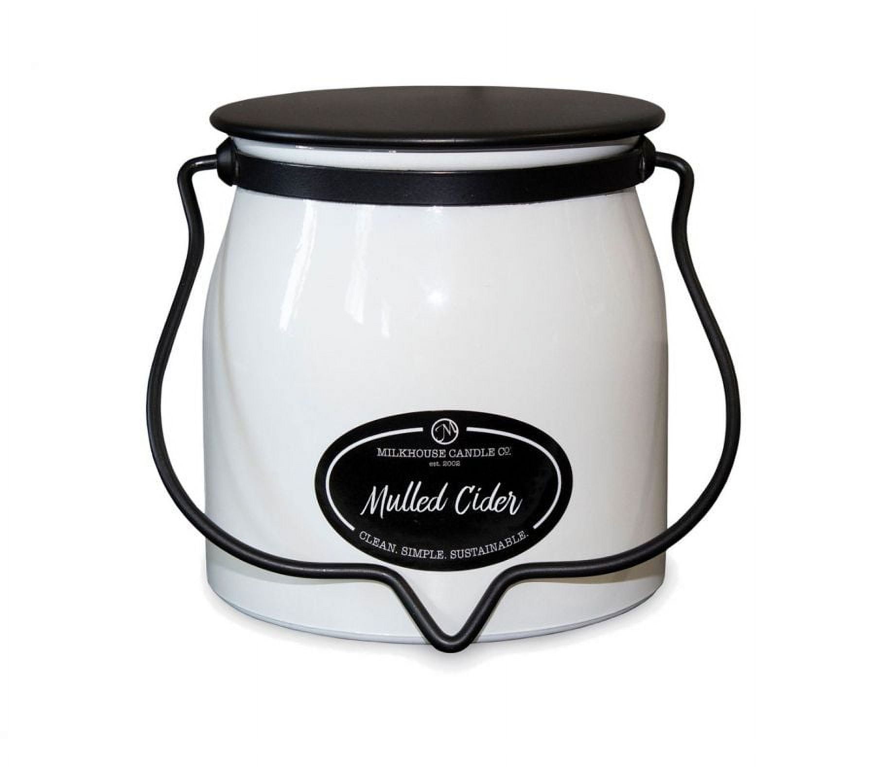 Milkhouse Candle Company, Mulled Cider, Creamery Collection, Scented Soy Candle, Butter Jar, 16oz