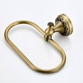 thumbnail image 3 of SIEYIO Wall Mount Brass Towel Ring Antique Retro Oval Towel Holder Rustproof Towel Rack, 3 of 9