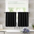 thumbnail image 1 of Home Window Half Curtain Bedroom Kitchen Bathroom Polyester Soft Short Drape Privacy Protection Decoration Furniture Accessory White, 1 of 1
