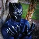thumbnail image 4 of Máscara de cosplay de Marvel Black Panther, casco con cubierta para la cabeza, máscara portátil, base con altavoz Bluetooth, figura modelo, regalo de cumpleaños, juguetes, 4 of 5