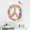 thumbnail image 1 of Colorful Tapestry, Peace Flower Colorful Illustration About Equality Peaceful World Dreamlike, Fabric Wall Hanging Decor for Bedroom Living Room Dorm, 5 Sizes, Multicolor, by Ambesonne, 1 of 1