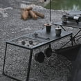thumbnail image 4 of Table de Camping Extérieure, Table Spéciale en Acier Inoxydable Noir pour Pique-Nique, 4 of 8