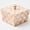 Rosy Check, variant on Violet Check Capiz Scalloped Decorative Box, 5" W x 5" L x 3.27" H
