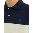 thumbnail image 2 of U.S. Polo Assn. Boys Color Block Pique Polo Shirt, Sizes 4-18, 2 of 5