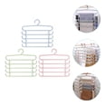 thumbnail image 2 of 3pcs Multi-function Hangers Multi-layer Pants Hangers Space Saving Hangers, 2 of 8