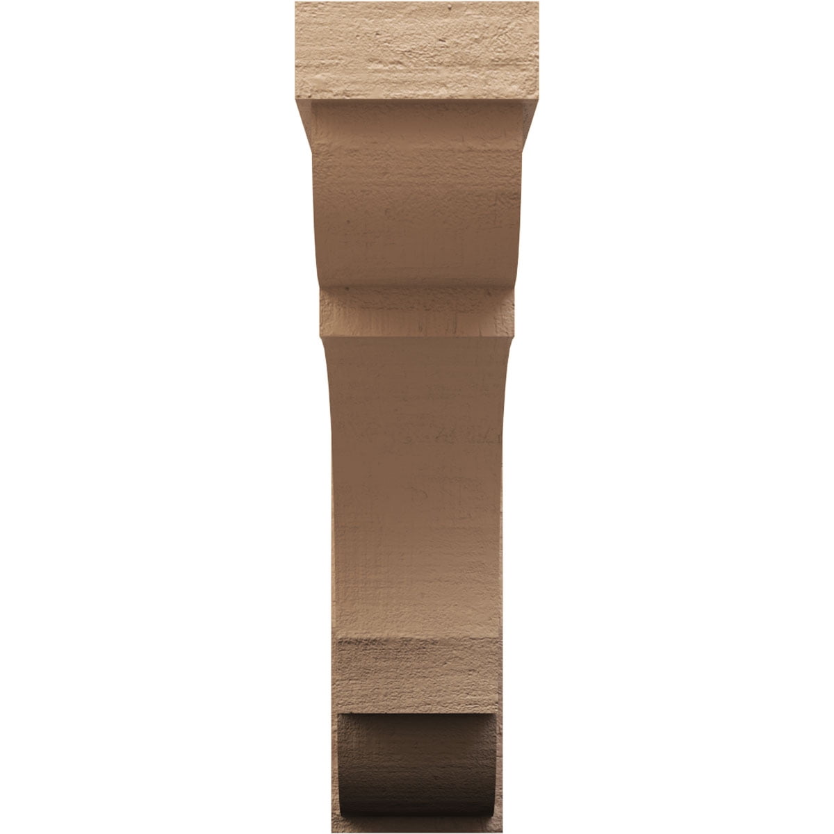 8"W x 32"D x 32"H Thin Bryant Rough Cedar Woodgrain TimberThane Corbel, Primed Tan