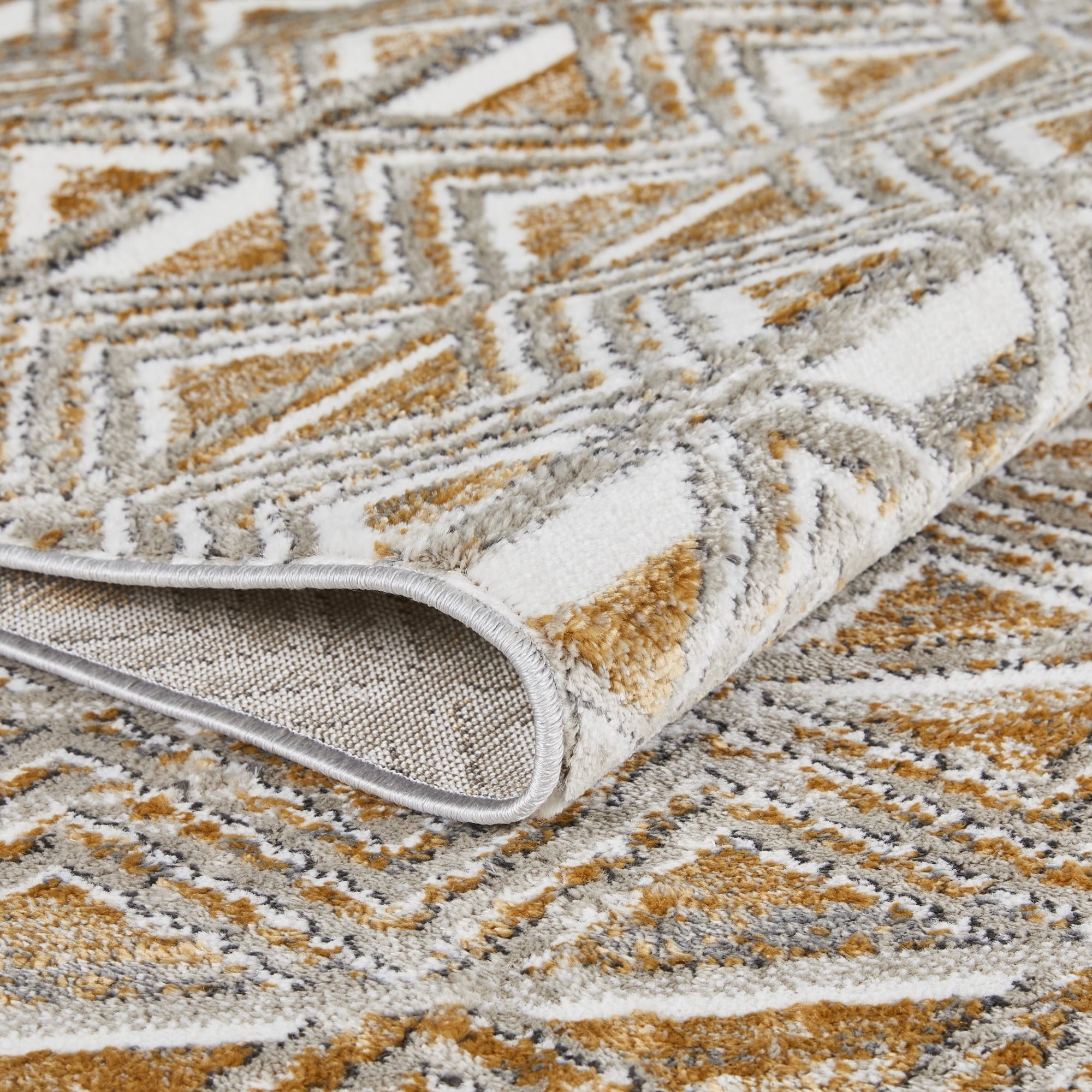 Loomaknoti Alanzo Alemza 8' x 10' Beige Geometric Indoor Area Rug