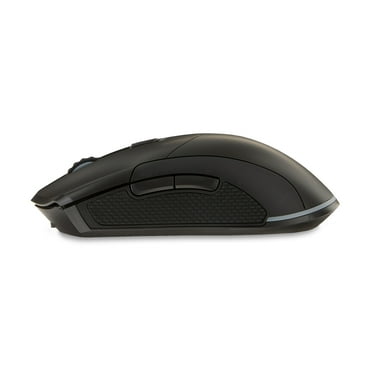 onn Rechargeable Wireless Gaming Mouse with LED Lighting, 8 Programmable Buttons