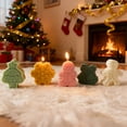 thumbnail image 5 of JDH 4PCS Christmas Mold Christmas Gingerbread Man Silicone Mold Candle Ornament DIY Making Candles Wax Soap Desserts Cookies Chocolate Baking Epoxy Resin Casting Home Themes Decor Handmade Gift, 5 of 9