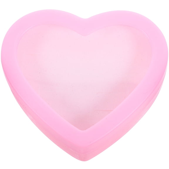 LOLIPPYY Box Heart Shaped Plastic Storage 1Set for Finger Rings Container