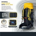 thumbnail image 5 of TRAWOC AEROFIT 60L Internal Metal & Fiber Frame Travel Backpack for Hiking Trekking Bag Camping Rucksack, 5 of 6