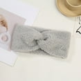 thumbnail image 3 of NWOKYZGH Fuzzy Winter Headbands for Girls, Plain Ear Warmer Headband for Kids, Wide Furry Head Warmers for Women, Cold Weather Thick Stretch Elastic Knot Hair Accessories, 3 of 9