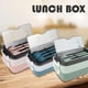 thumbnail image 1 of vajilla,Bento Box, Recipientes para almuerzo para niños y adultos con juego de cubiertos Fiambrera de 2 compartimentos Recipientes para alimentos Lavaplatos / Aprobado por la FDA / Sin BPA Muyoka Hogar, 1 of 6