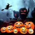 thumbnail image 2 of 7 Halloween Inflatable Smiley Pumpkin Led Seven Siamese Pumpkin Lantern Simulation Pumpkin Family Inflatable Model, 2 of 3