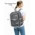 thumbnail image 6 of TSV Mesh Backpack with Pockets, See Through Daypack with Padded Straps for Adults, Grey, 6 of 7