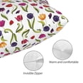 thumbnail image 3 of Kdxio Cotton Pillow Cases 16"x24" Pillowcases,Soft and Breathable Bedroom Pillow Cases-Tulips Flowers, 3 of 8