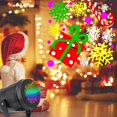 thumbnail image 3 of Proyector de luz de Navidad con 16 patrones de diapositivas LED lámpara de proyección para fiesta de Navidad, proyector, luces de decoración de fiesta, 3 of 5