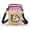 Elf Hat Clover, variant on HELLHERO Double Zipper Crossbody Small Crossbody Bags Polyester for Adults, Bunnies Floral Field