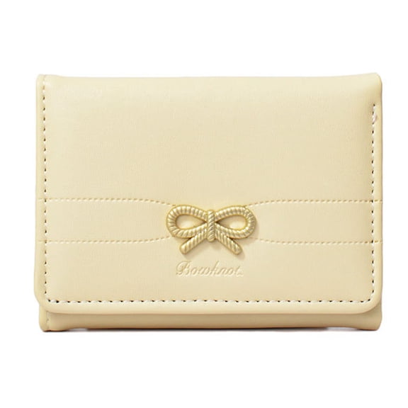 Fashion Wallet Small Compact Wallet,Women Short Wallet,PU Leather Trifold Wallets Credit Card Holder Simple Purses