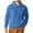 Blue, variant on Men's Waffle Hoodies Solid Color Casual Long Sleeve Hooded Sweatshirts Lightwieght Fall Jackets with Drawstring