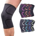 thumbnail image 4 of Knee Brace for Knee Pain Knee Support Compression Sleeves with Removable Bands, for Gym, Working Out, Running, Injury Recovery, Basketball and More Sports (Red-Pair), 4 of 7