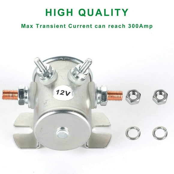 2X Max 300A Relais Solénoïde Continu 12V DC Démarreur Solénoïde pour Chariots de Golf, Winch, Marine en Rush