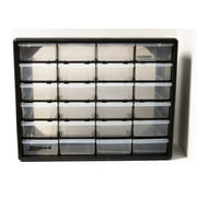 Homak Manufacturing 24-Drawer Parts Organizer, Black
