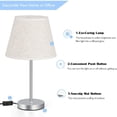 thumbnail image 4 of Table Lamp Set of 2 Bedside Nightstand Desk Lamp for Living Room Bedroom, 4 of 5