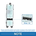 thumbnail image 4 of Interruptor de ventana eléctrica para automóvil Unique Bargains No.25401EA003 Interruptor de control de ventana del lado del conductor delantero izquierdo para Nissan Frontier Xterra 2005-2012 Negro, 4 of 7