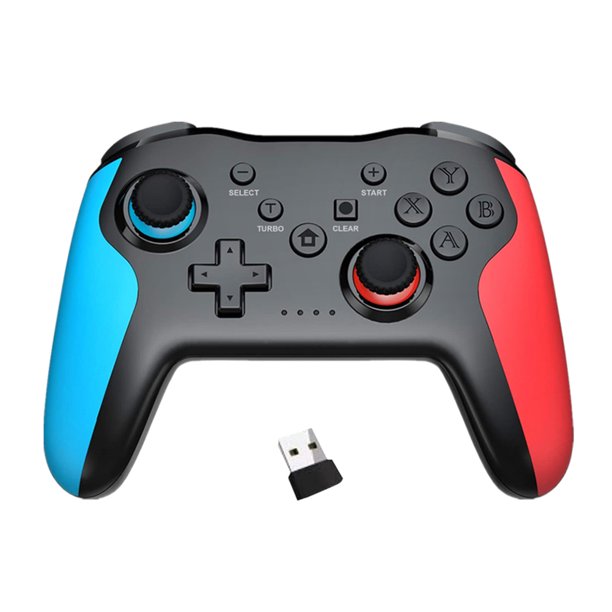 Para Switch PS3 PC Controlador inalámbrico compatible con Bluetooth (negro, rojo, azul) Likrtyny Accesorios electrónicos