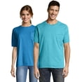 thumbnail image 1 of Hanes Mens ComfortWash Garment Dyed Short Sleeve Pocket Tee, S, Freshwater, 1 of 4
