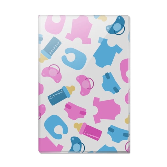 Cute Baby Things Pattern Rectangle Acrylic Fridge Refrigerator Magnet