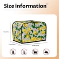 thumbnail image 5 of Daiia Lemon Seamless Pattern Oil Painting Effect Pattern 2 slice Toaster Cover, Toaster Appliance Dust-proof Cover For Kitchen Small Appliance Dust Cover and Fingerprint Protection, 5 of 7