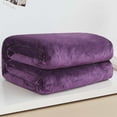 thumbnail image 4 of Jygee Solid Color Flannel Blanket Bed Car Office Sofa Autumn Winter Warm Carpet Air-Condition Room Rugs, 4 of 6