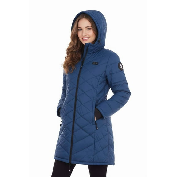 Helios Hybrid Versatile 2 N 1 Coat Vest with Powerbank- Small, Navy