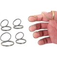 thumbnail image 5 of 8pcs Guitar Finger Pick Set - Stainless Steel, 5 of 5