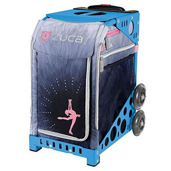 ZUCA Bag Ice Dreamz Lux Insert & Blue Frame w/ Flashing Wheels