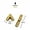 A 5x25mm golden, variant on 12Pcs Mini Lengthened Antique Brass Bronze Jewelry Chest Gift Wooden Music Box Wine Case Dollhouse Cabinet Door Hinge with Screw