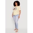 thumbnail image 3 of Women's Plus Size Distressed London Graphic Knot Front Tee, 3 of 4
