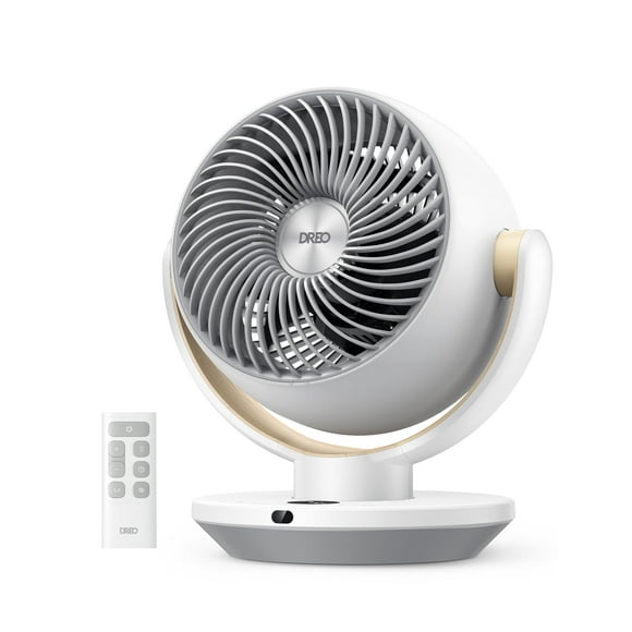 Dreo Fan for Bedroom, Desk Air Circulator Fans with Remote, 11 Inch Table Fan for Whole Room, 60ft Powerful Airflow, 120° Vertical Manual and 90&