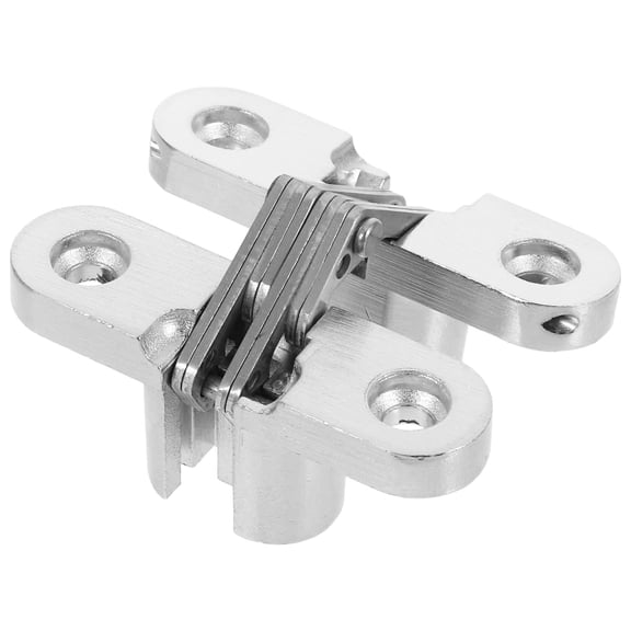 Raindrops Folding Cross Hinge For Doors Stainless Steel Hidden Door Hinges Invisible Hinges For Cabinet Doors Concealed Barrel Hinge For Wooden Boxes