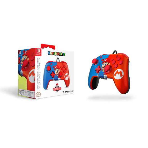 switch super MARIO bros.wonder & コントローラ Super Mario Bros. Wonder + PDP Faceoff Deluxe Plus Audio