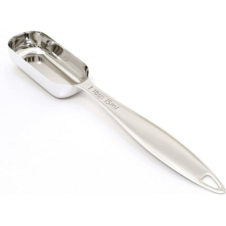 

1 Tablespoon(15 mL | 3 Teaspoon | 1/16 Cup | 1/2 Oz.) Single Measuring Spoon Stainless Steel Rectangular Individual Measuring Spoons Long Handle Measuring Spoons Only