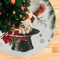 thumbnail image 6 of Ryvnso Christmas Tree Skirt Snowman Pine Cones Xmas Tree Skirts Ornament Home Decorations 47.2", 6 of 6