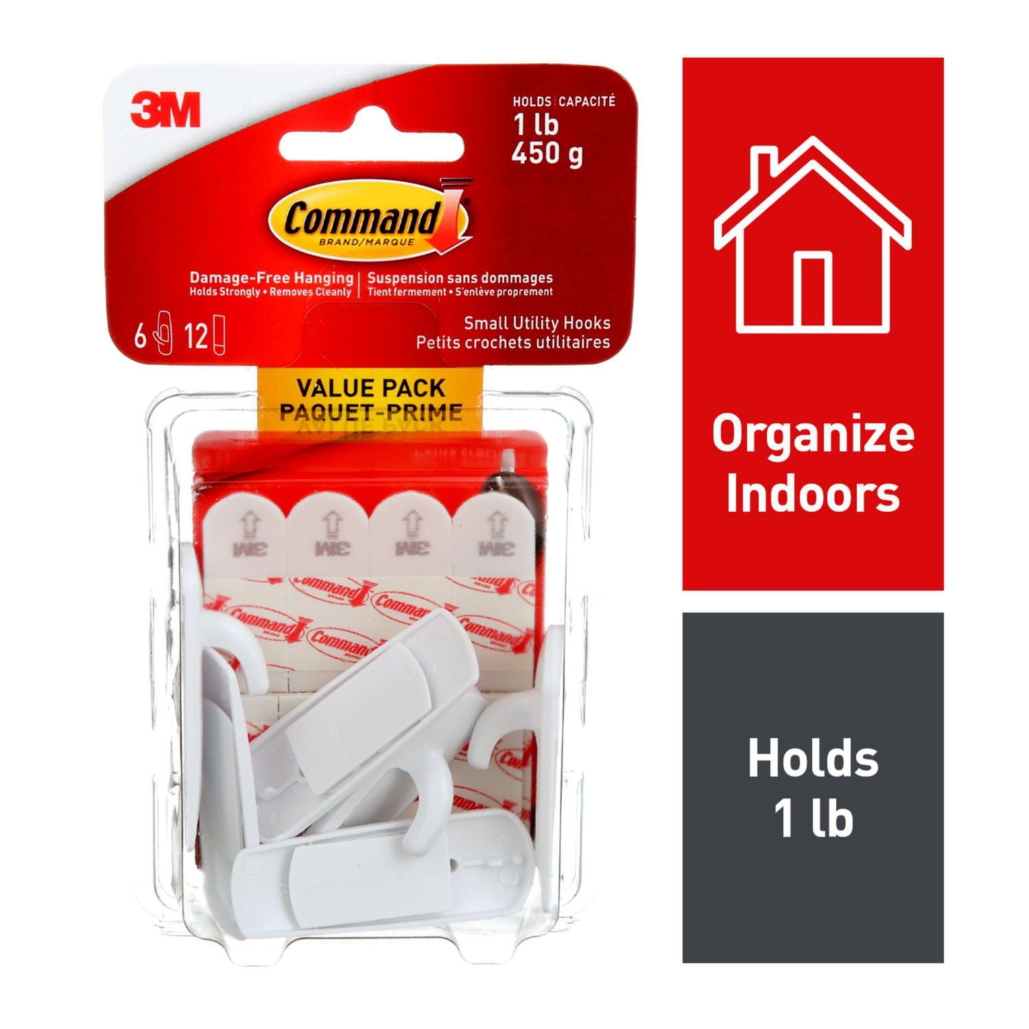 Command™ Decorative Hooks 17002C-VP, Small, Value Pack