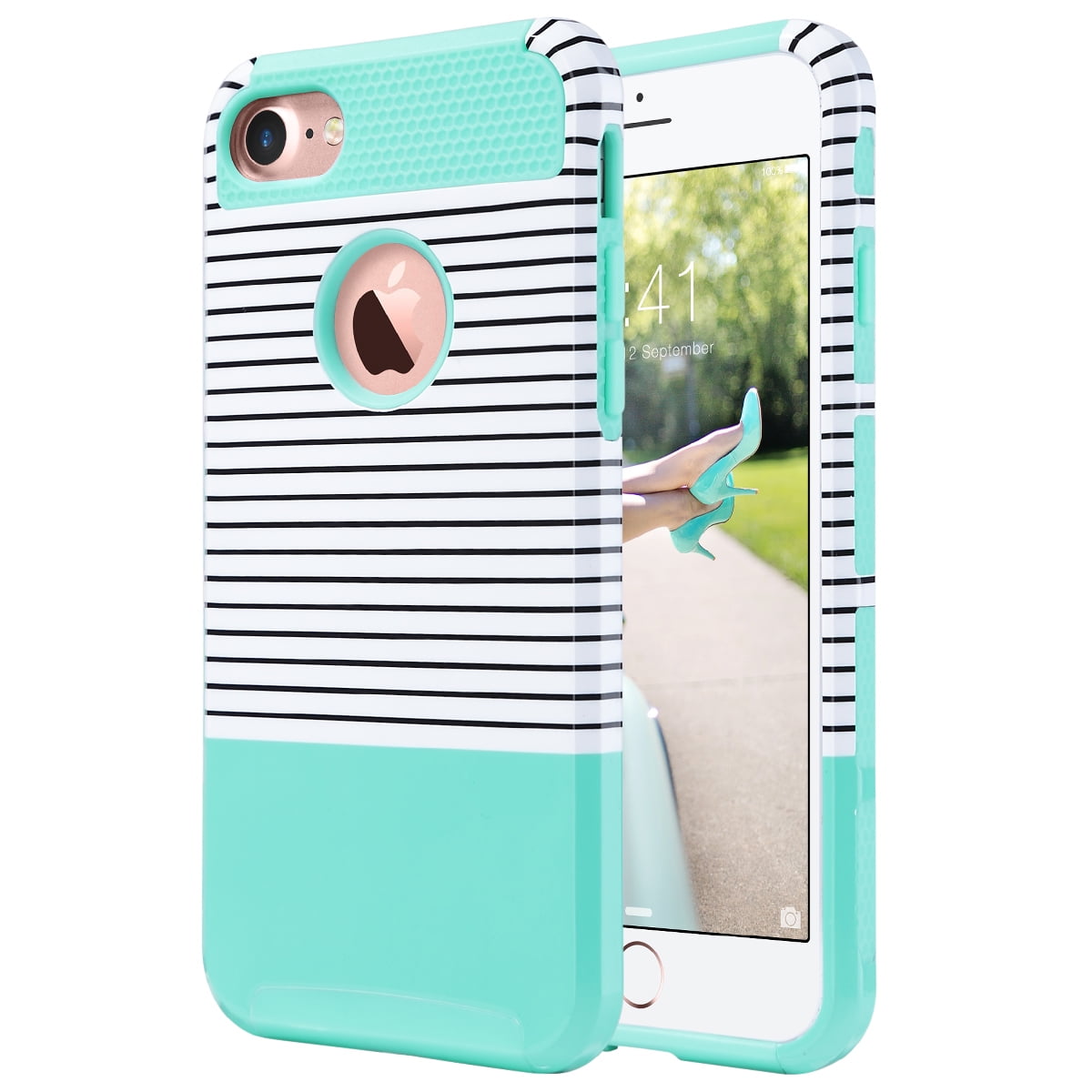 iPhone 7 Case,ULAK [Colorful Series] Slim Hybrid [Scratch Resistant