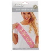 Way To Celebrate Pink Bachelorette Sashes, 3 Piece