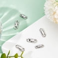thumbnail image 4 of 6 Pcs 3 Sizes 304 Stainless Steel Fold Over Clasps Foldover Extension Jewelry Clasps Jewelry Extender Clasp for DIY Bracelet Necklace Jewelry Making, 4 of 7
