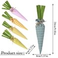 thumbnail image 2 of Easter Carrots Decor, Artificical Fabric Carrots for Bunny Decor, Easter DIY Decoration Fabric Carrot Decor Tiered Tray Bowl Decorations Party Farmhouse Decorations, 9.45 inch, 2 of 8
